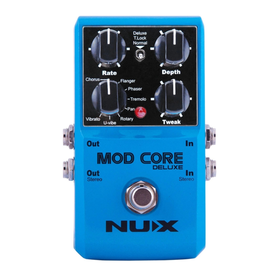 nux MOD CORE DELUXE Owner's Manual