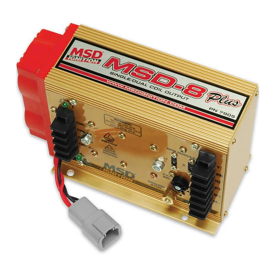 MSD -8 Plus Installation Instructions Manual