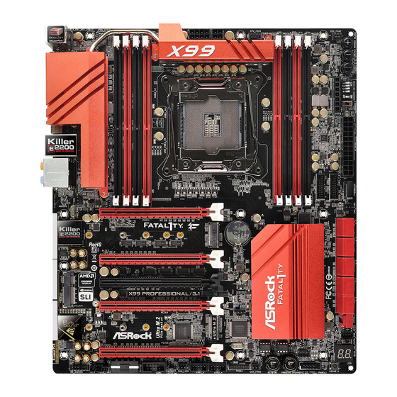 ASROCK Fatal1ty X99 Manual