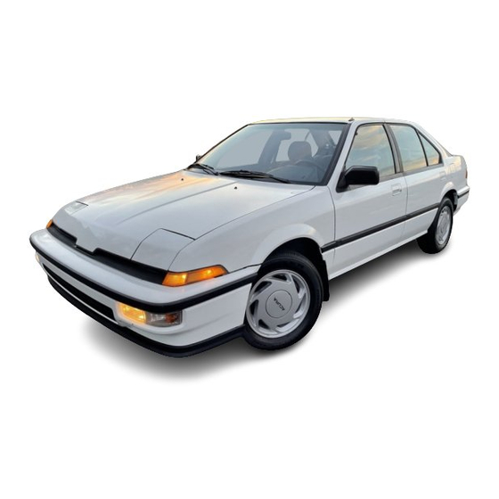 Acura Integra 1986 Service Manual Pdf Download Manualslib