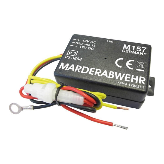 Kemo M157 Quick Start Manual