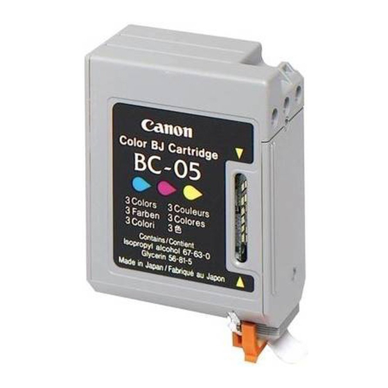 Canon BC-05 Refill Instructions