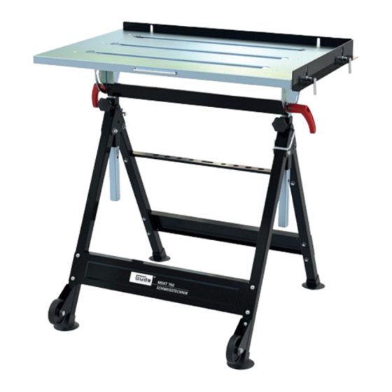 Gude MSKT 760 Manuals