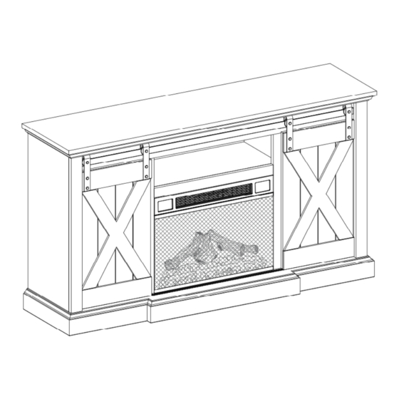 User Manuals: Febo F19-C-038-128 Barn Door Fireplace