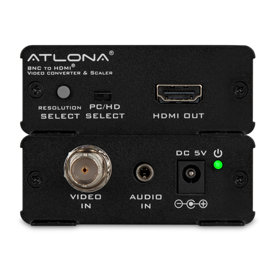 Atlona AT-HD120 User Manual