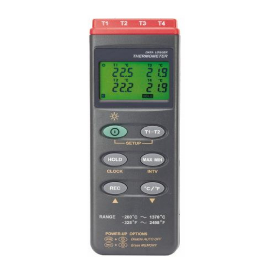 Dostmann Electronic TC 309 Instruction Manual