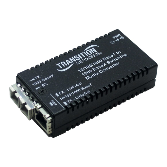 Transition Networks M/GE-PSW-SX-01 User Manual