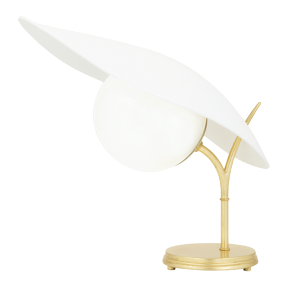 HUDSON VALLEY LIGHTING Frond KBS1749201 Quick Start Manual