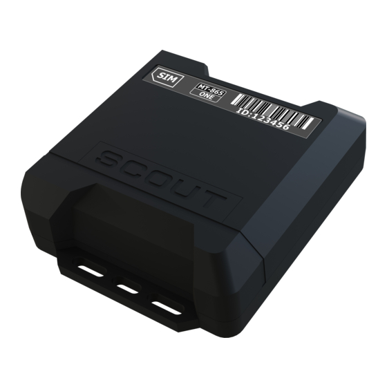 Scout GPS/GLONASS/GSM MT-865 ONE Quick Start Manual