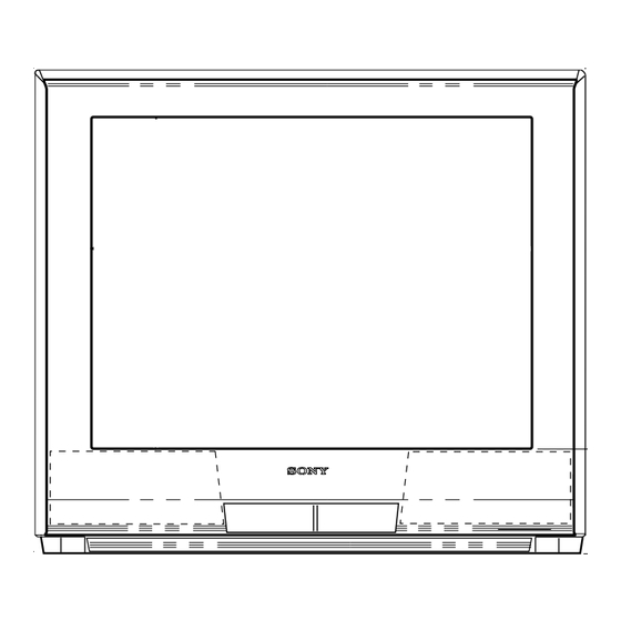 Sony WEGA KV-36FS12 Dimensions