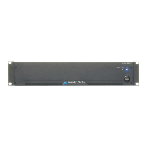 AUSTRALIAN MONITOR ACM250P Specification