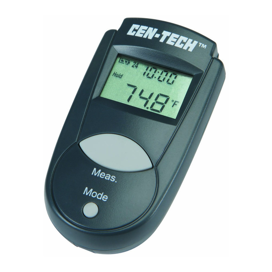 CEN-TECH Pocket Thermometer Operating Instructions