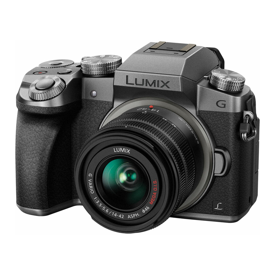 Panasonic LUMIX DMC-G7 Owner's Manual For Advanced Features