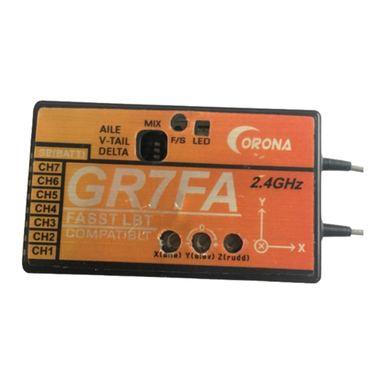CORONA GR7FA Instruction Manual