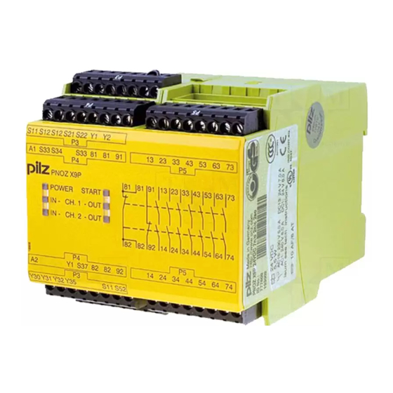 Pilz PNOZ X9P AC/DC Operating Instructions Manual