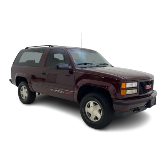 GMC 1994 Yukon Owner's Manual