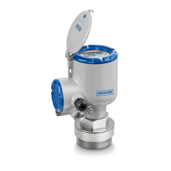 KROHNE OPTIWAVE X500 Supplementary Instructions Manual