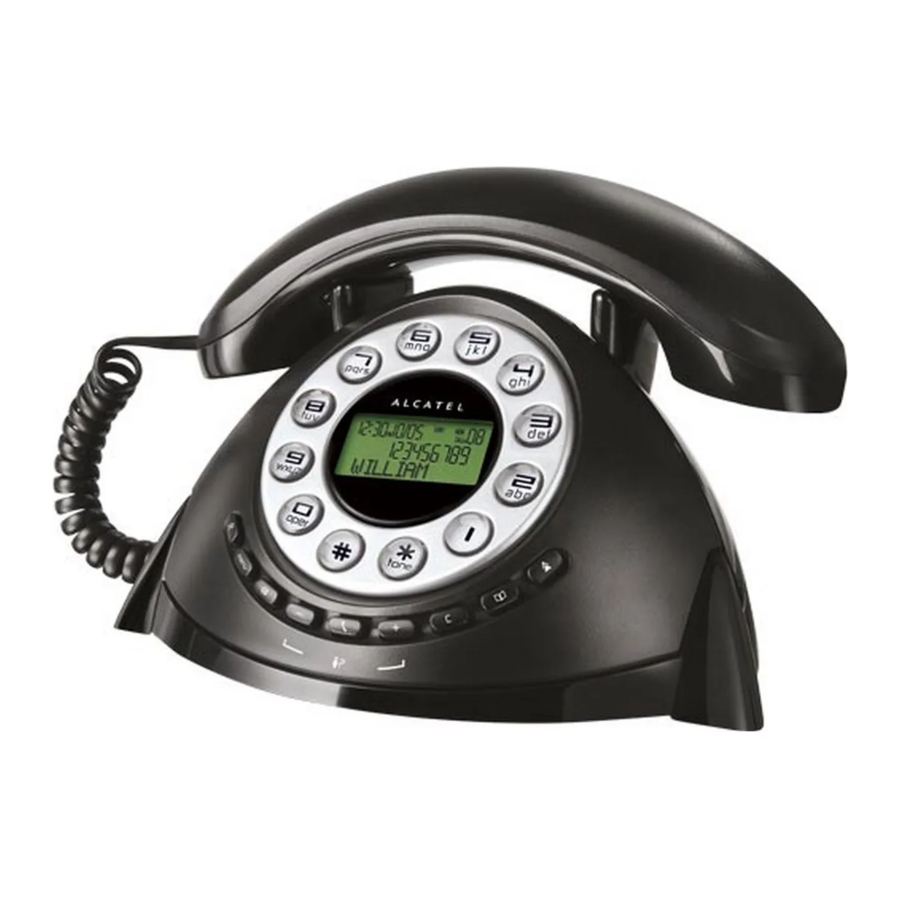 ALCATEL Temporis Retro - Telephone Manual
