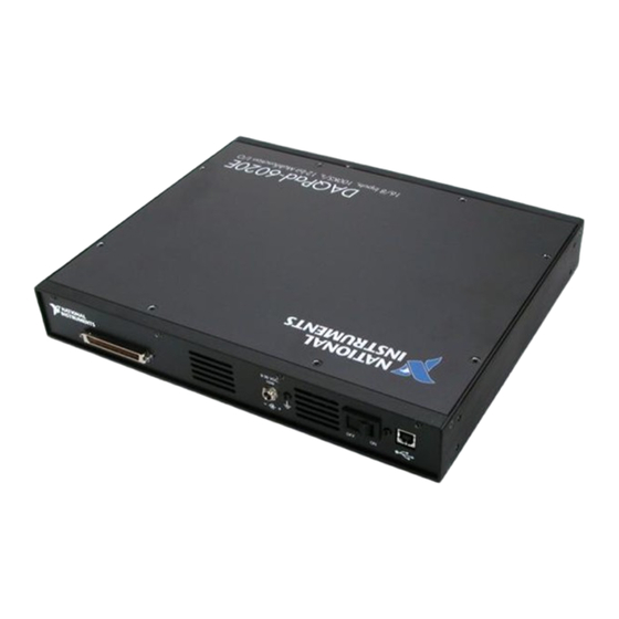 National Instruments DAQPad-6020E User Manual