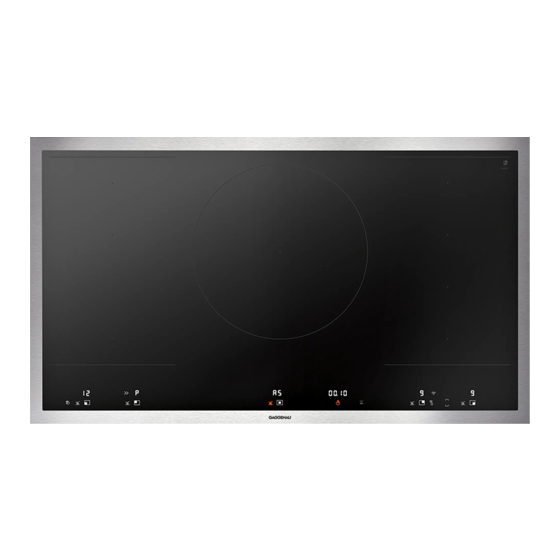 Gaggenau VI492115 User Manual And Installation Instructions