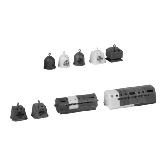 Faller RECYCLING CONTAINER SET Manual