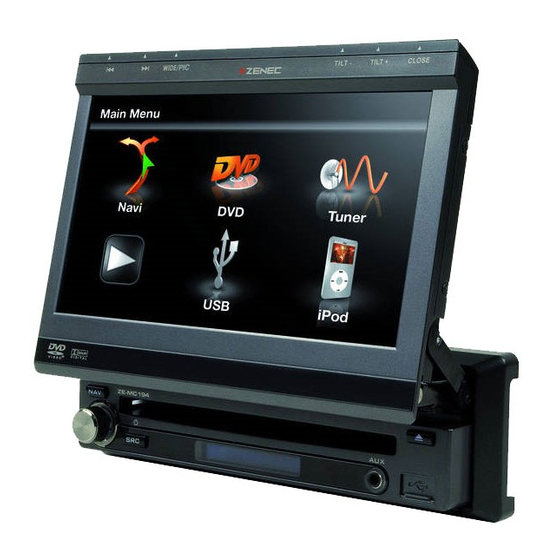 ZENEC ZE-MC194 Wiring Instruction