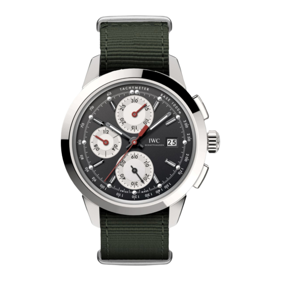iwc IW3808 Operating Instructions Manual