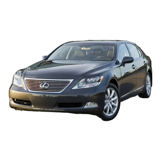 User Manuals: Lexus LS 600hL 2007 Luxury Hybrid Sedan