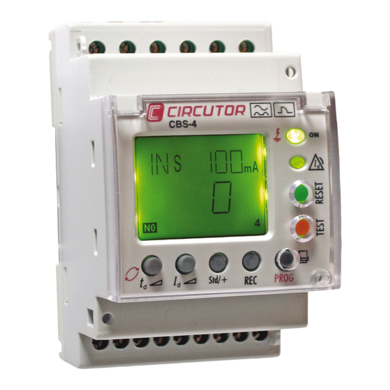 Circutor CBS-4 Quick Start Manual