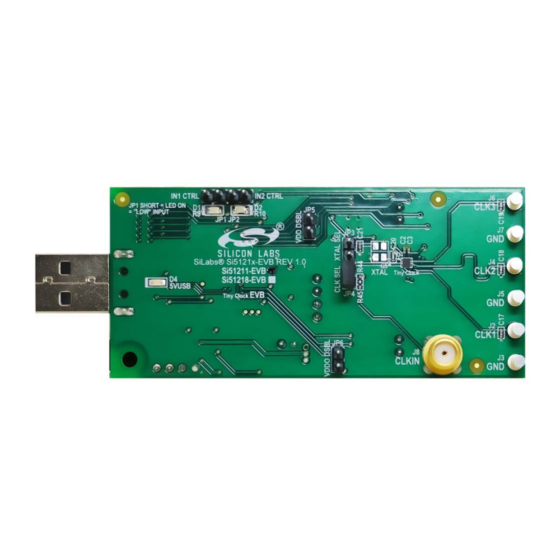 Silicon Laboratories Si51211 Quick Start Manual