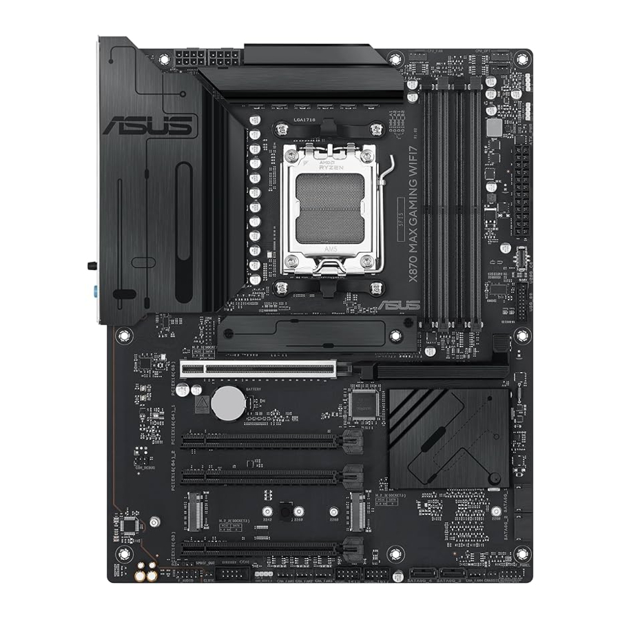 Asus X870 MAX GAMING WIFI7 Series Manuals