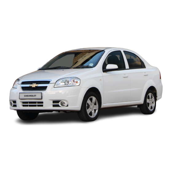 Chevrolet Aveo 2006 Getting To Know Your
