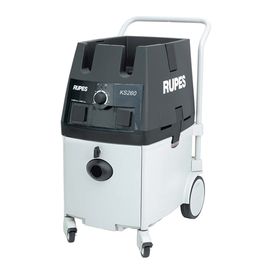 Rupes KS 260EN Original Operating And Maintenance Instructions