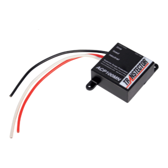 Infinite TRANSTECTOR ACP 100MN Installation Instructions