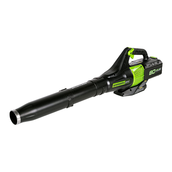 GreenWorks Pro BL80L00 Operator's Manual