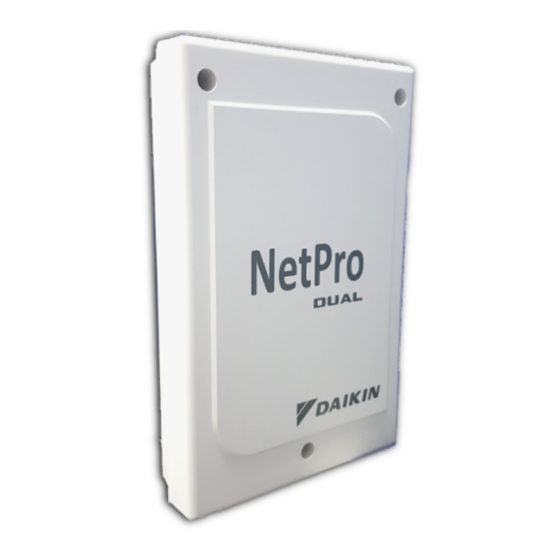 Daikin NetPro Dual Manuals