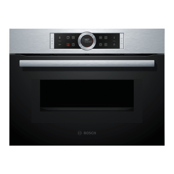 Bosch CMG633B 1 Series Instruction Manual