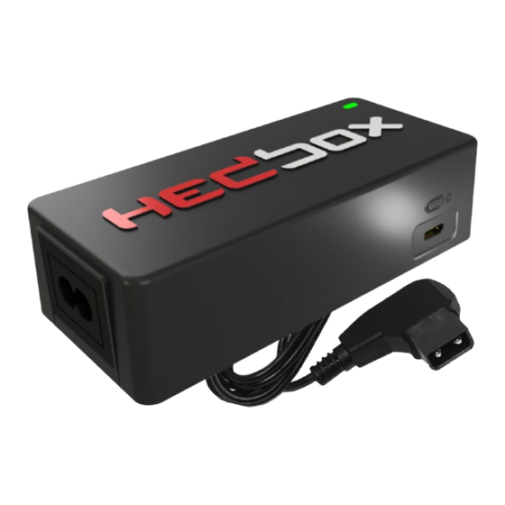HEDBOX HED-DC10 Battery Charger Manuals