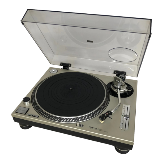 Technics SL- 1200MK2 Service Manual