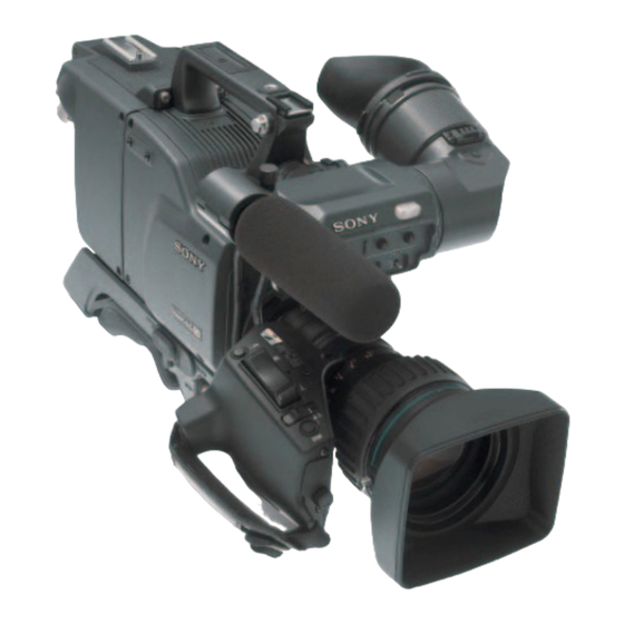 User Manuals: Sony DXC-D50 Digital Video Camera