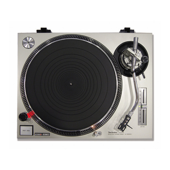 Technics SL-1200MK2 Operating Instructions Manual