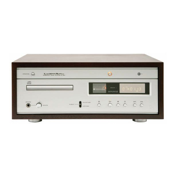 Luxman D-38u Owner's Manual