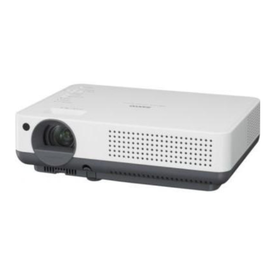 Sanyo PLC-XW57 Owner's Manual