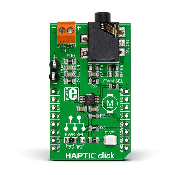 mikroElektronika HAPTIC click Quick Start Manual
