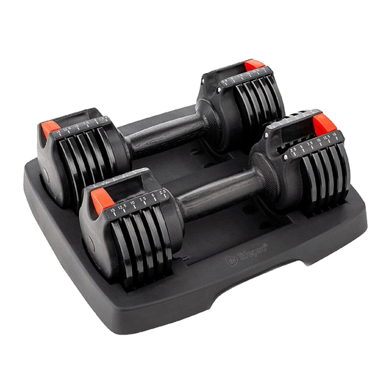 Lifepro PowerUp Adjustable Dumbbells User Manual