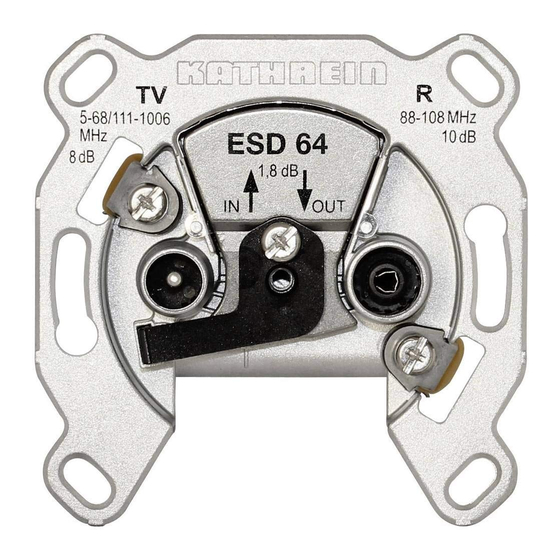 Kathrein ESD 64 Quick Start Manual
