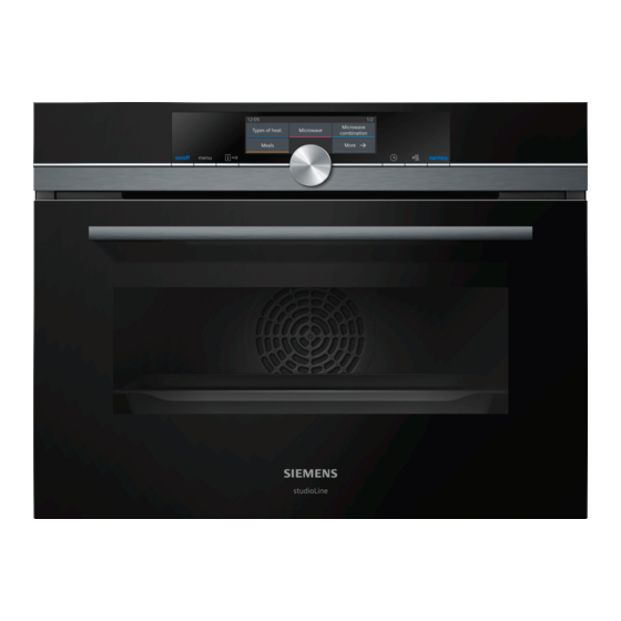 Siemens CM878G4B6B Instruction Manual