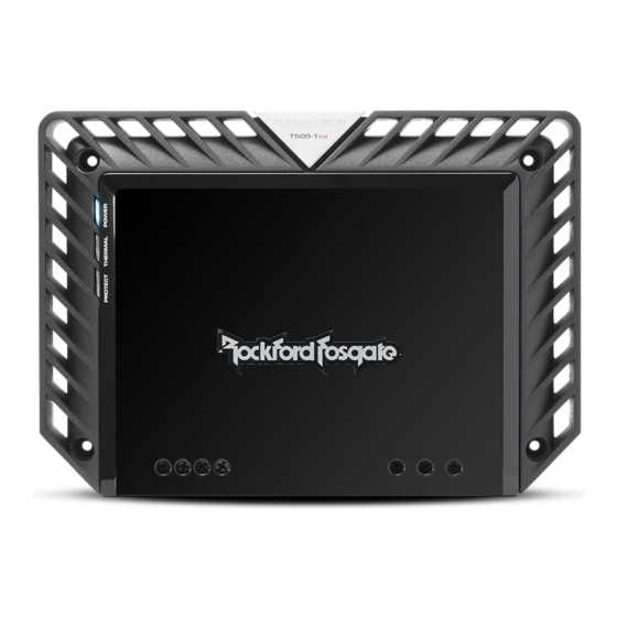 Rockford Fosgate T500-1bd Installation & Operation Manual