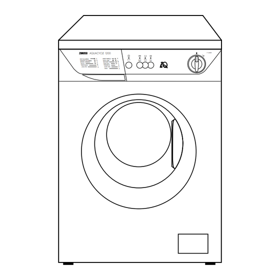 Zanussi Electrolux F 1203 W Instruction Booklet