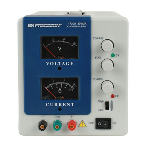BK Precision 1710A Manuals